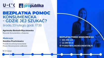 Bezpłatna pomoc konsumencka i webinar