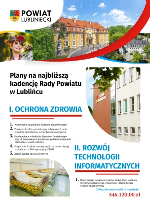 Prezentujemy Państwu plany na najbliższą kadencję Rady Powiatu w Lublińcu