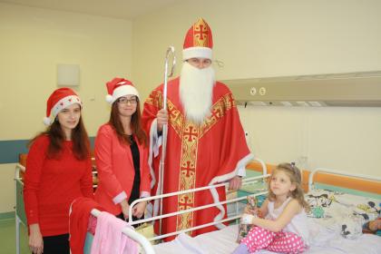 Święty Mikołaj w szpitalu