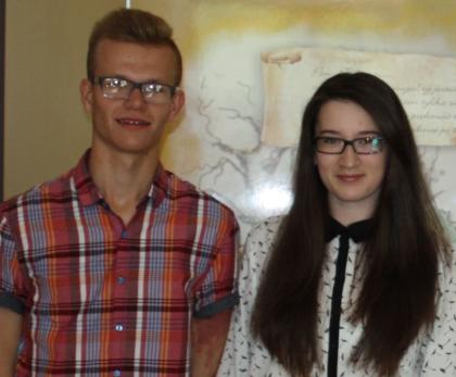 Martyna Dziembała i Kamil Kurowski laureatami XI Powiatowego Konkursu Literackiego