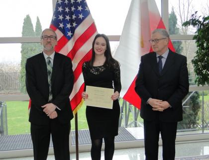 Anna Ledwoń laureatką Ogólnopolskiego Konkursu Know America