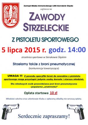 Sporta, zabawa, edukacja - przewidywana nauka strzelania w dniu 04.07.2015 zostaje odwołana