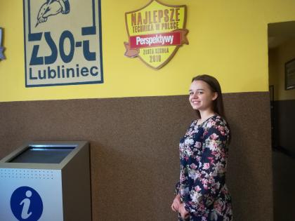 Wywalczyła III miejsce w ogólnopolskim konkursie i grant dla szkoły! Brawo Julia!