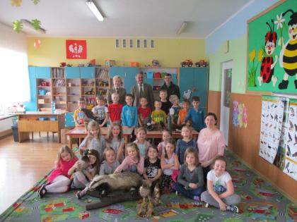 Oko w oko z borsukiem - zwierzęta leśne w przedszkolu
