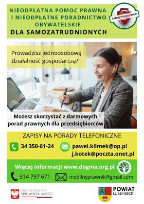 Darmowe porady prawne dla osób prowadzących jednoosobową działalność gospodarczą