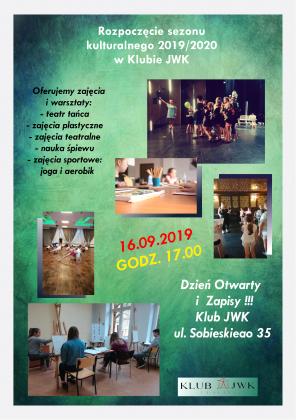 Rozpoczęcie sezonu kulturalnego 2019/2020 w Klubie JWK