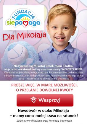 Nowotwór w oczku Mikołaja – mamy coraz mniej czasu na ratunek!