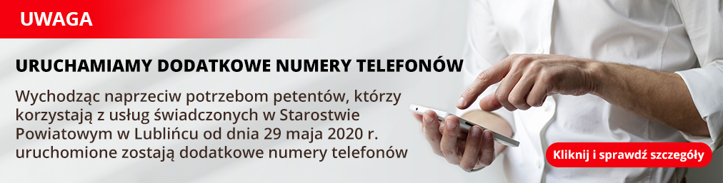 UWAGA! Uruchamiamy dodatkowe numery telefonów