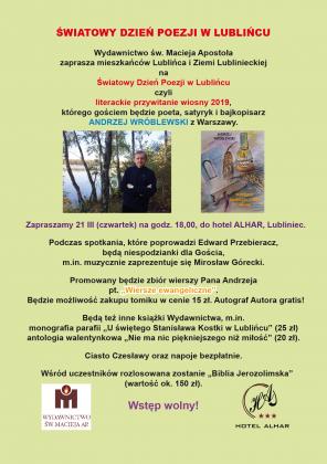 Światowy Dzień Poezji 2019 w Lublińcu
