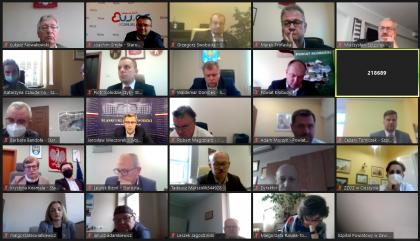 Wideokonferencja z Wojewodą Śląskim
