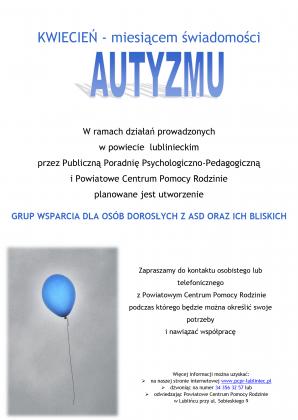 KWIECIEŃ - miesiącem świadomości Autyzmu