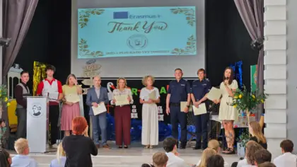 Uroczyste podsumowanie projektu Erasmus+ w Technikum nr 1 w Lublińcu