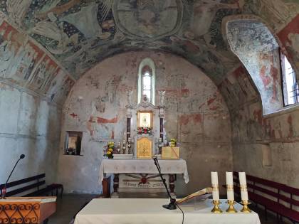 Diecezjalne Sanktuarium Matki Boskiej Lubeckiej -gotyckie freski