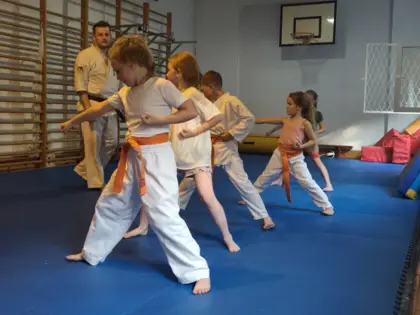 Nauka podstawowych technik, postaw i zasad karate