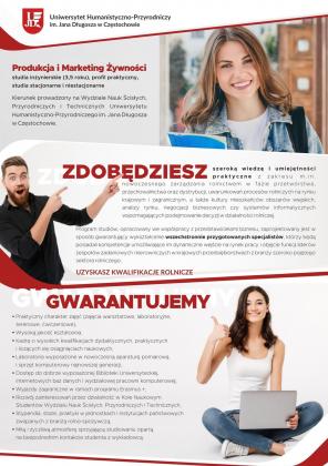 Uniwersytet Humanistyczno-Przyrodniczy im. Jana Długosza w Częstochowie prowadzi rekrutację na studia