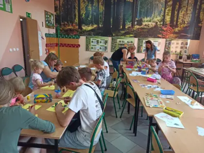 W ośrodku Edukacyjnym Zespołu Parków Krajobrazowych Województwa Śląskiego w Kalinie w ramach akcji Nasz Powiat Nasze Pasje odbyły się zajęcia przyrodnicze o tematyce leśnych zwierząt