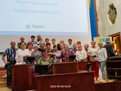 Silna reprezentacja powiatu lublinieckiego podczas seminarium „Miasta Przyjazne Starzeniu”