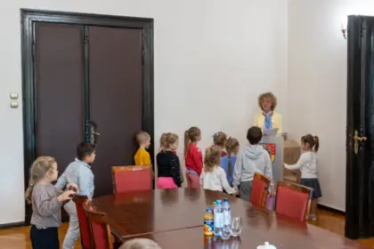 Przedszkolaki z wizytą w Starostwie 2