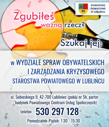 Wezwanie do odbioru rzeczy znalezionej: środki pieniężne w kwocie 1200 zł