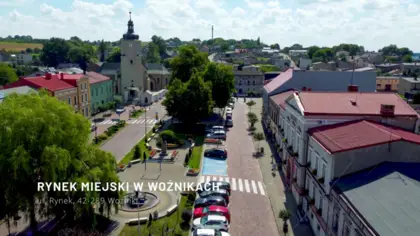 Rynek miejski w Woźnikach